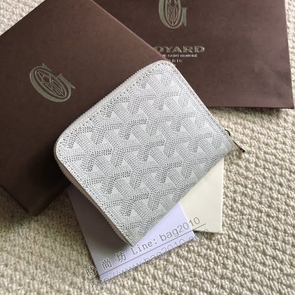 Goyard包 戈雅新款拉鏈短夾 Goyard卡包 Goyard拉鏈零錢包  glg1241